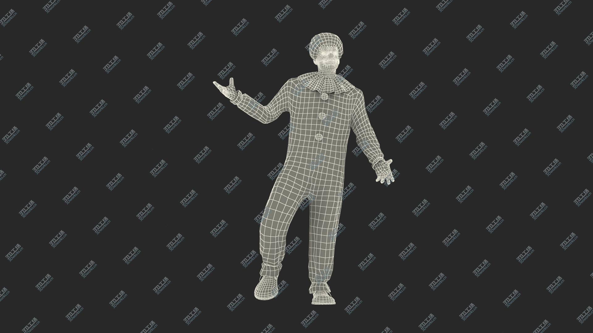 images/goods_img/202104093/Adult Clown Suit Standing Pose Fur 3D model/3.jpg
